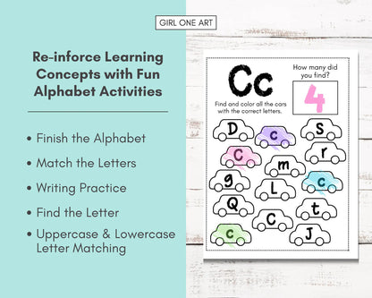 Alphabet Worksheet For Kids