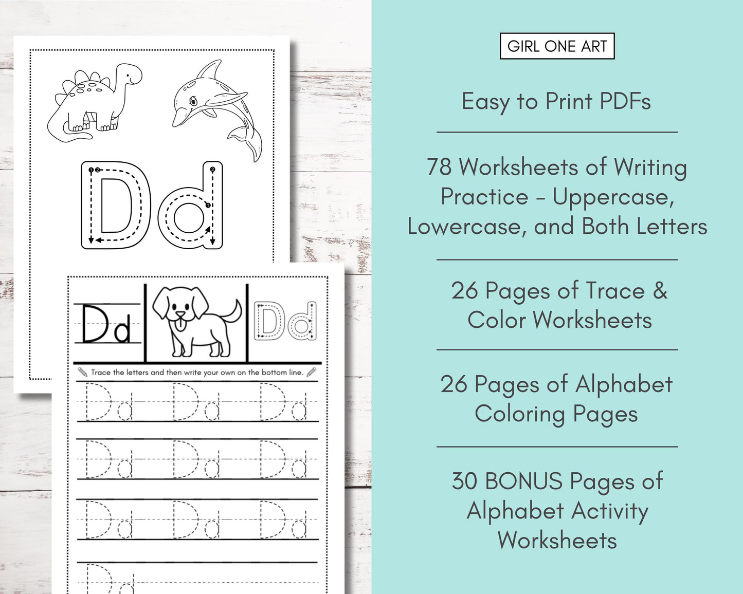 Alphabet Worksheet For Kids