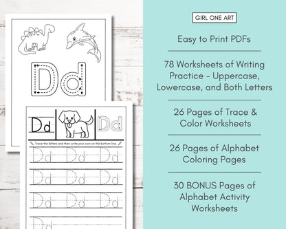 Alphabet Worksheet For Kids